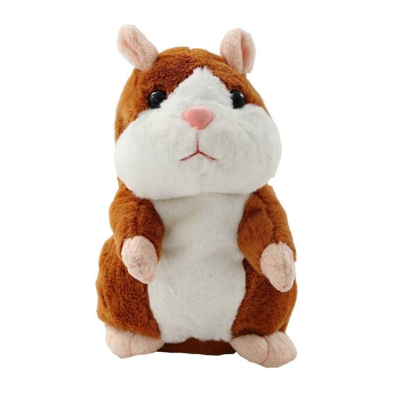 Talking Hamster Plush Toy Toys Color : Grey|Dark Brown Talking Hamster Plush Toy Toys Color : Grey|Dark Brown