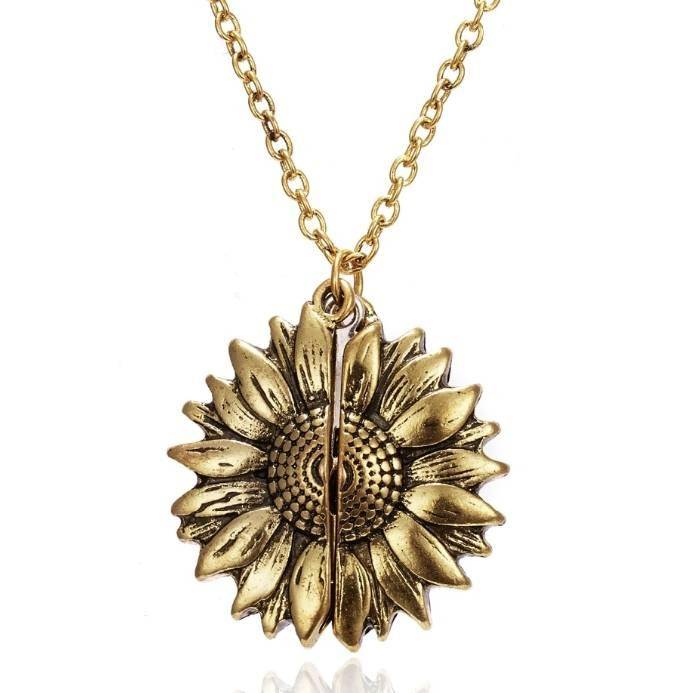 You Are My Sunshine Sunflower Pendant Necklace Fashion Accessories Color : Gold Necklace|Silver Necklace You Are My Sunshine Sunflower Pendant Necklace Fashion Accessories Color : Gold Necklace|Silver Necklace