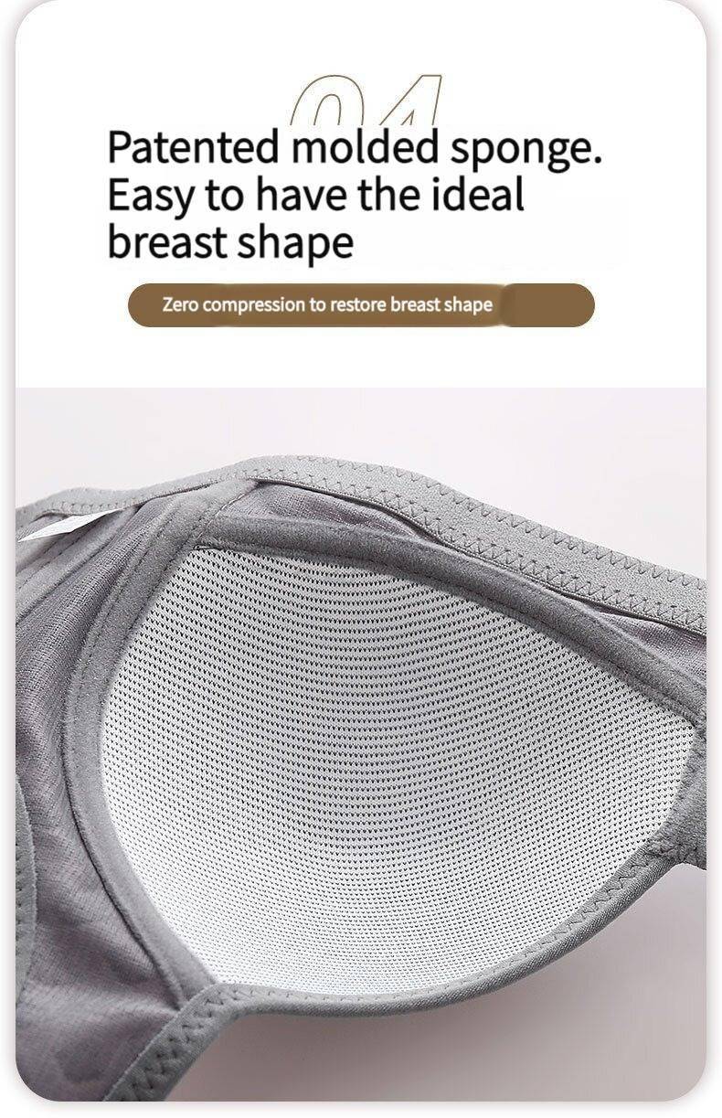 Der neue vordere Knopf Typ sexy Büstenhalter Anti-Flacidez gesammelt keinen Stahlring Damen Mutter große dünne Abschnitt Unterwäsche BH