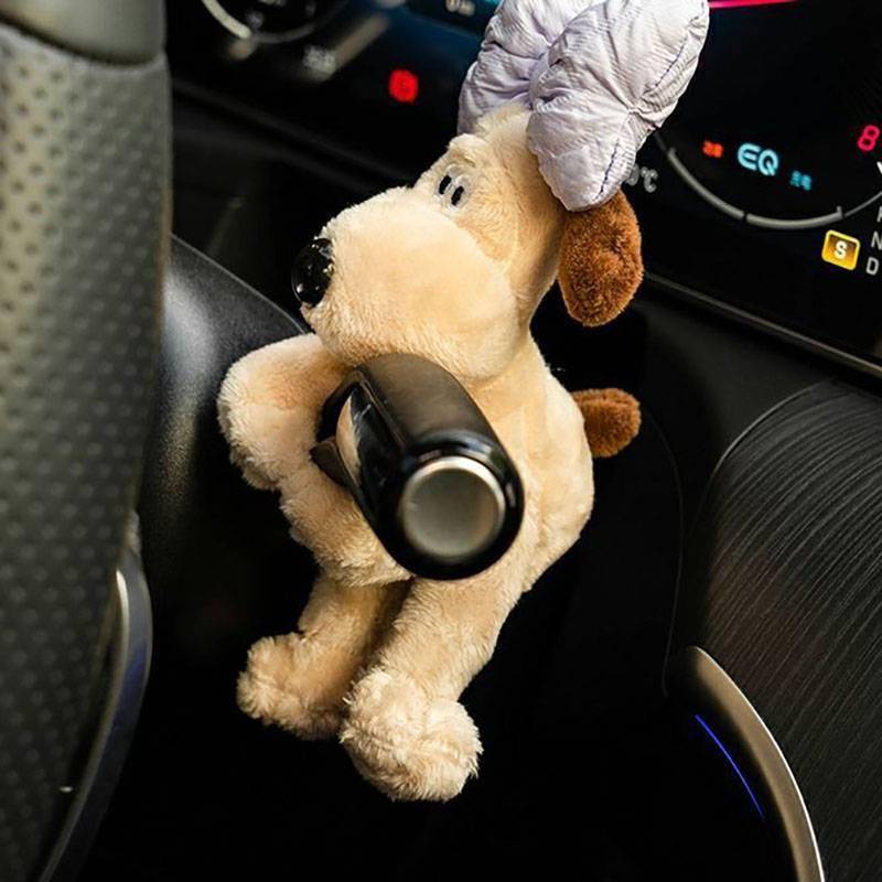 Decoração de carro bonecas piloto pawdog luzes de direção limpador wye escudo ornamento bonito bowknot cão limpador de carro boneca acessórios interiores