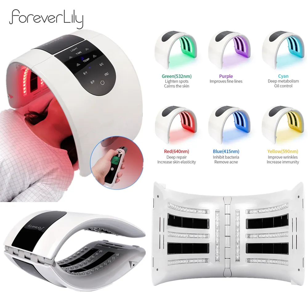 2 in 1 faltbare 7 Farben LED Photon 30-60 ℃ Heizung Threapy Gesicht & Körper Maske Maschine Salon Heimgebrauch Haut verjüngung Akne Hautpflege 2 in 1 faltbare 7 Farben LED Photon 30-60 ℃ Heizung Threapy Gesicht & Körper Maske Maschine Salon Heimgebrauch Haut verjüngung Akne Hautpflege