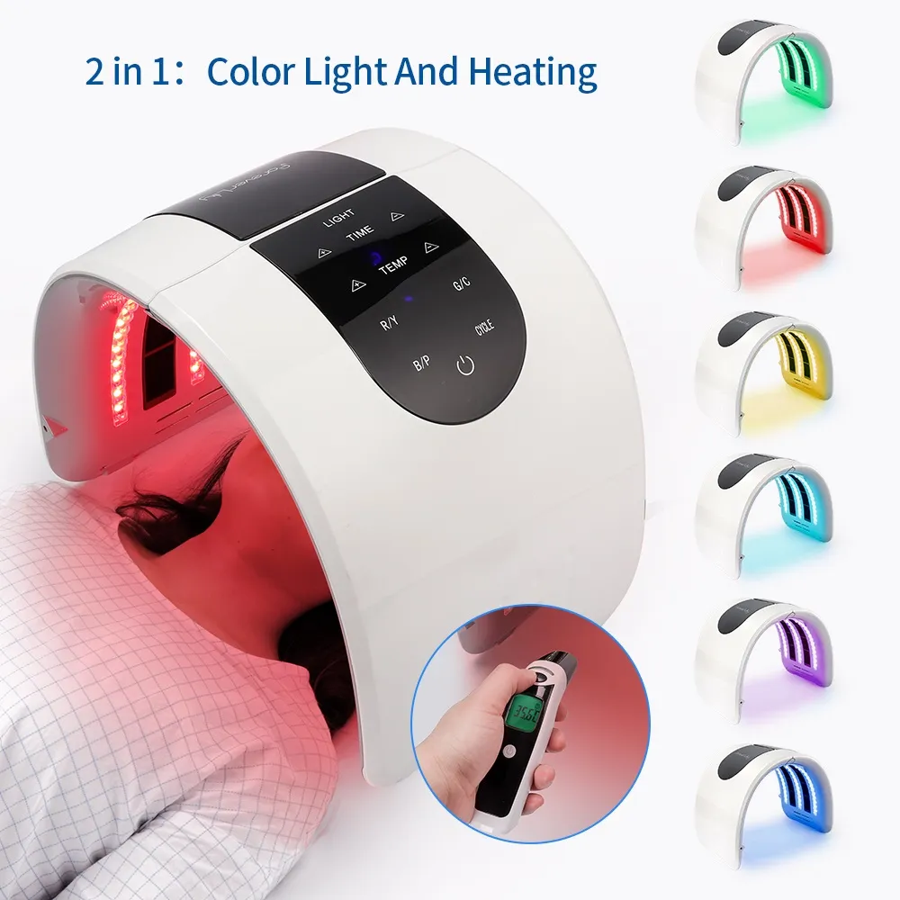 2 in 1 faltbare 7 Farben LED Photon 30-60 ℃ Heizung Threapy Gesicht & Körper Maske Maschine Salon Heimgebrauch Haut verjüngung Akne Hautpflege 2 in 1 faltbare 7 Farben LED Photon 30-60 ℃ Heizung Threapy Gesicht & Körper Maske Maschine Salon Heimgebrauch Haut verjüngung Akne Hautpflege