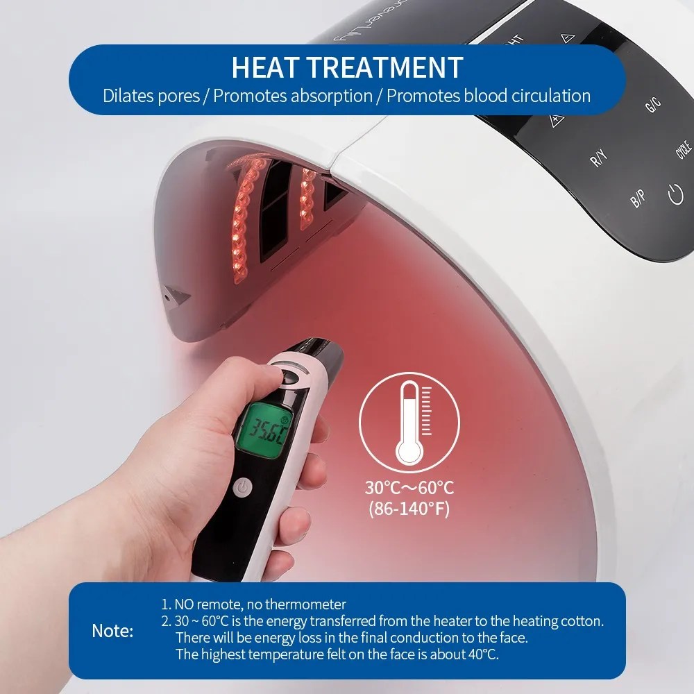 2 in 1 faltbare 7 Farben LED Photon 30-60 ℃ Heizung Threapy Gesicht & Körper Maske Maschine Salon Heimgebrauch Haut verjüngung Akne Hautpflege 2 in 1 faltbare 7 Farben LED Photon 30-60 ℃ Heizung Threapy Gesicht & Körper Maske Maschine Salon Heimgebrauch Haut verjüngung Akne Hautpflege