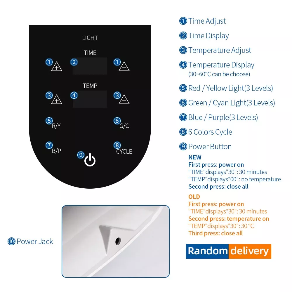 2 in 1 faltbare 7 Farben LED Photon 30-60 ℃ Heizung Threapy Gesicht & Körper Maske Maschine Salon Heimgebrauch Haut verjüngung Akne Hautpflege 2 in 1 faltbare 7 Farben LED Photon 30-60 ℃ Heizung Threapy Gesicht & Körper Maske Maschine Salon Heimgebrauch Haut verjüngung Akne Hautpflege