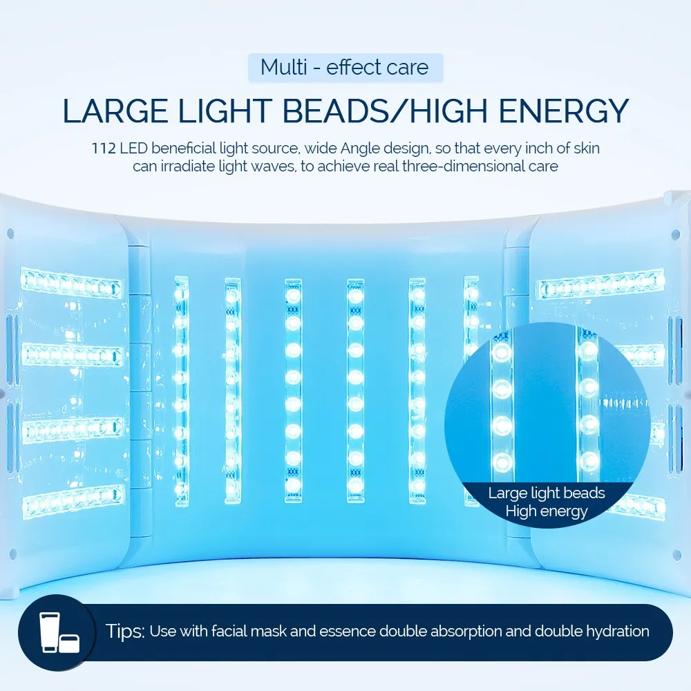 2 in 1 faltbare 7 Farben LED Photon 30-60 ℃ Heizung Threapy Gesicht & Körper Maske Maschine Salon Heimgebrauch Haut verjüngung Akne Hautpflege 2 in 1 faltbare 7 Farben LED Photon 30-60 ℃ Heizung Threapy Gesicht & Körper Maske Maschine Salon Heimgebrauch Haut verjüngung Akne Hautpflege