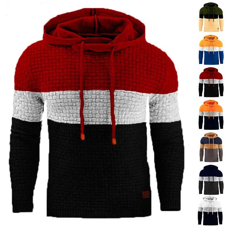 Autumn and Winter Men's Slim Hooded Sweatshirts Male Fashion Sweater Hoodie