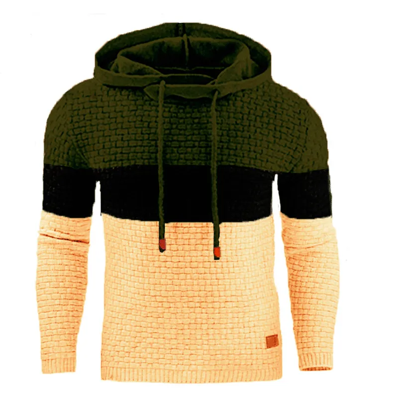 Autumn and Winter Men's Slim Hooded Sweatshirts Male Fashion Sweater Hoodie