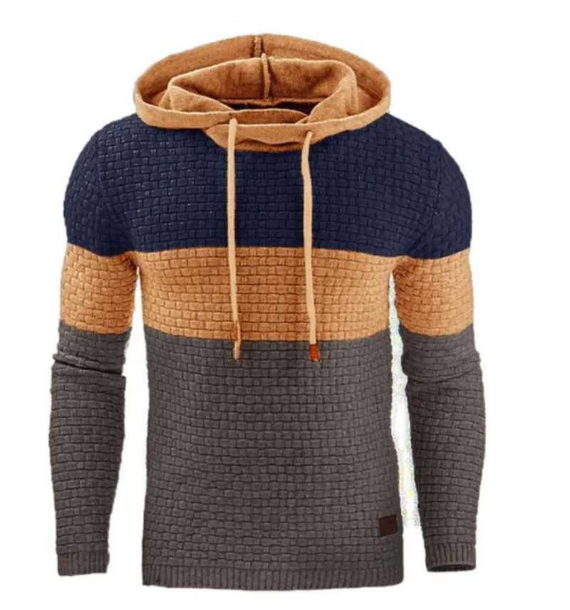 Autumn and Winter Men's Slim Hooded Sweatshirts Male Fashion Sweater Hoodie