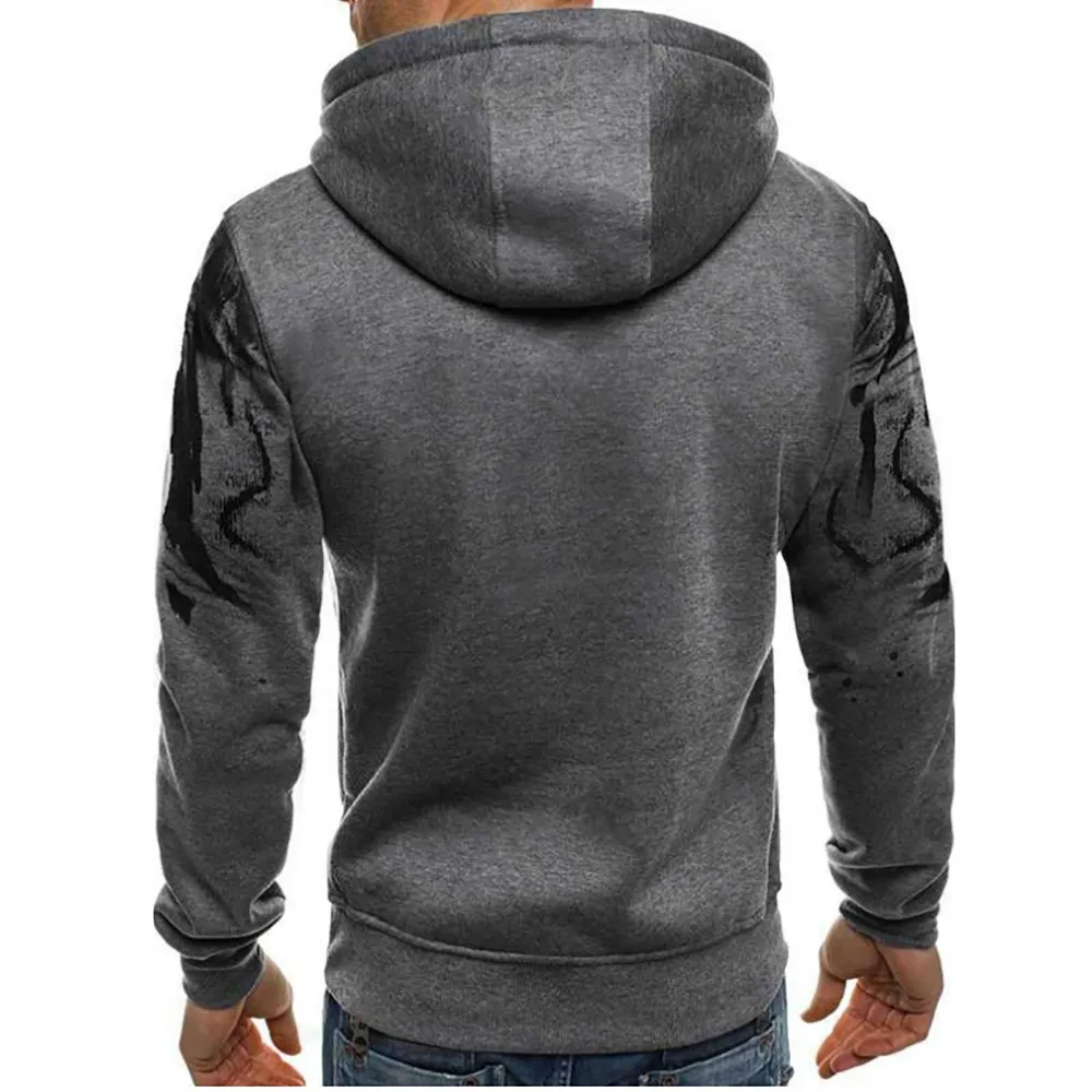 Herren esporte hoodies lässig schlanke tarnung moletons streetwear modo masculino esporte pulôver outwear mantel kleidung