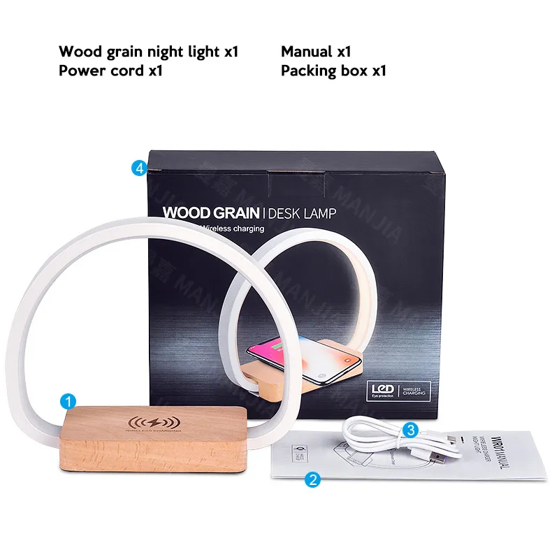 LAOPAO Bedside Lamp 10W Wireless Charger LED Table Lamp with Touch Control night light Eye-Caringfor Kids Adults Reading Light Emitting Color : wood LAOPAO Bedside Lamp 10W Wireless Charger LED Table Lamp with Touch Control night light Eye-Caringfor Kids Adults Reading Light